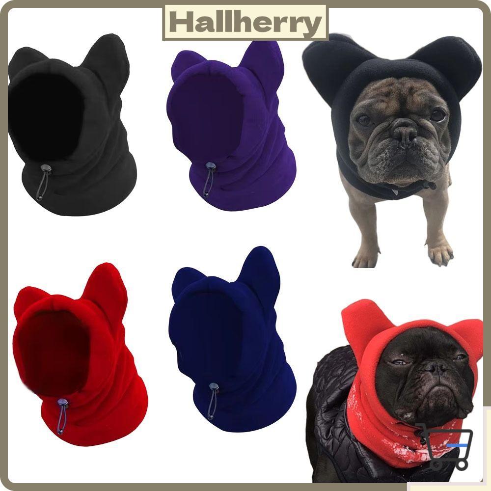 Chapéu De Morcego De Lã Para Cachorro HLLYHERRY , Chapéus De Inverno Cães Franceses Macios E Quentes , Bonés Com Capuz O