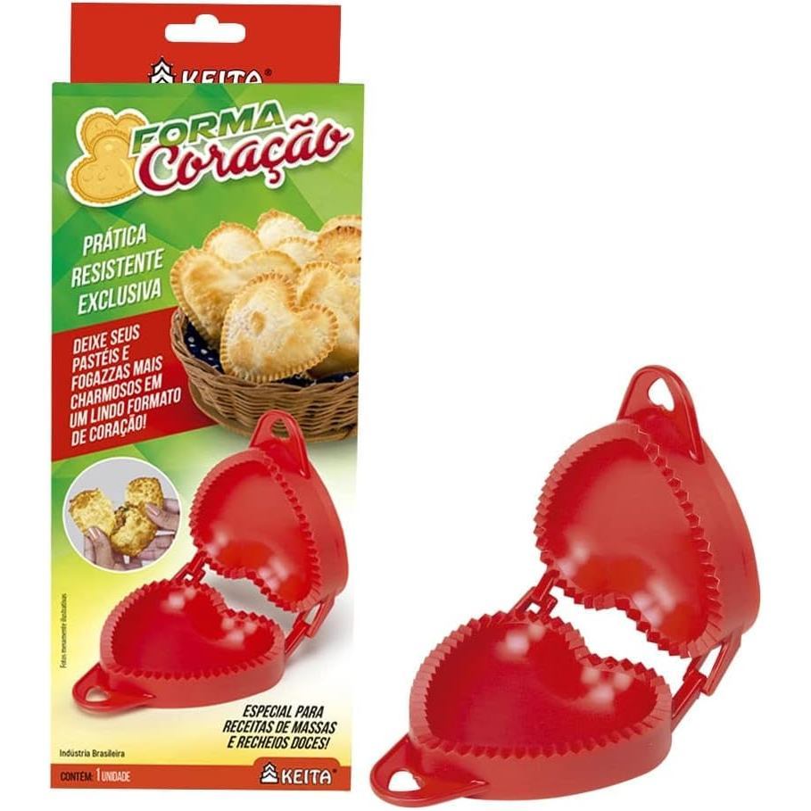 Forma Molde Pastel Salgados Risole Modelo Coração