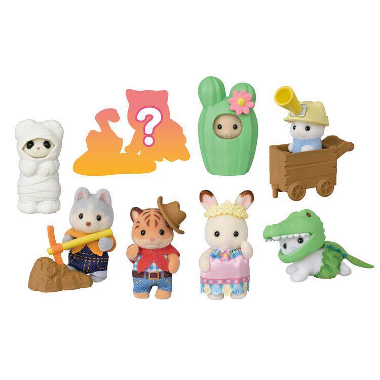 Bolsa Cega Da Série Sylvanian Families Adventure-Bonecos De Pelúcia Flocados Para Crianças