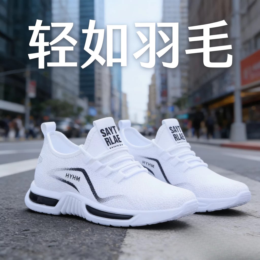 Sapatos esportivos masculinos estilo 2026 novo estilo verão sapatos masculinos sapatos casuais antiderrapante respirável