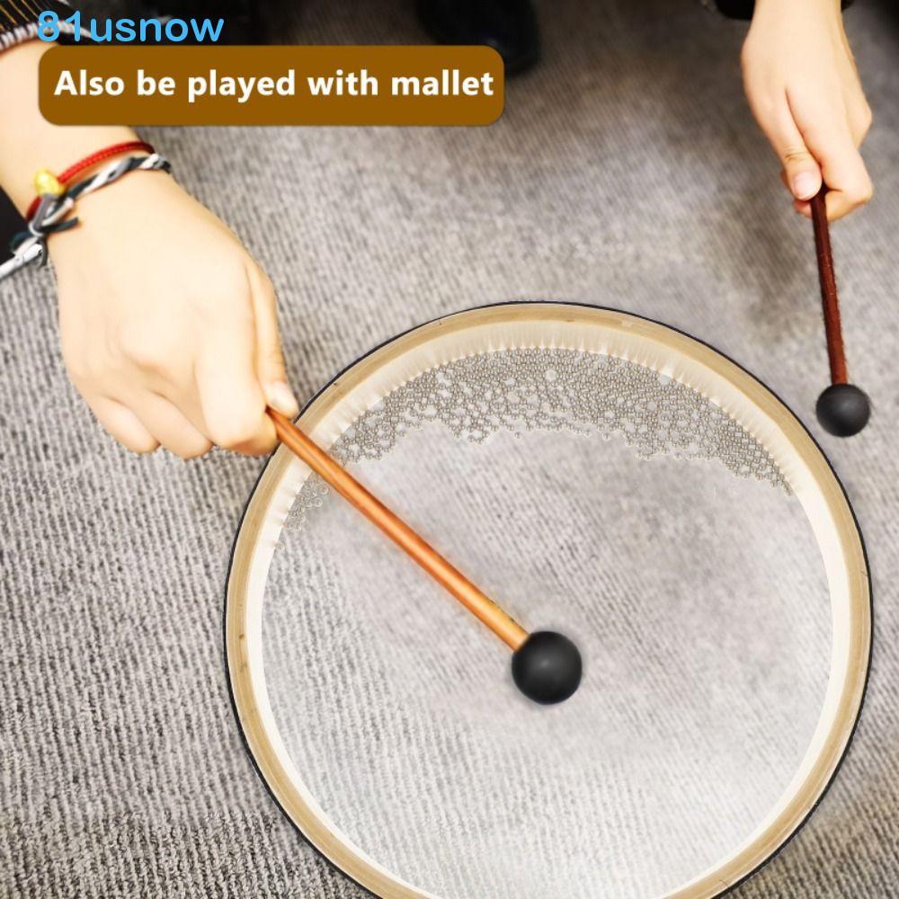 USNOW1 Wave Drum , Músicas Folclóricas Transparentes Ocean Black Edge O Som Do Mar Orff Instrumento Tambor De Mão