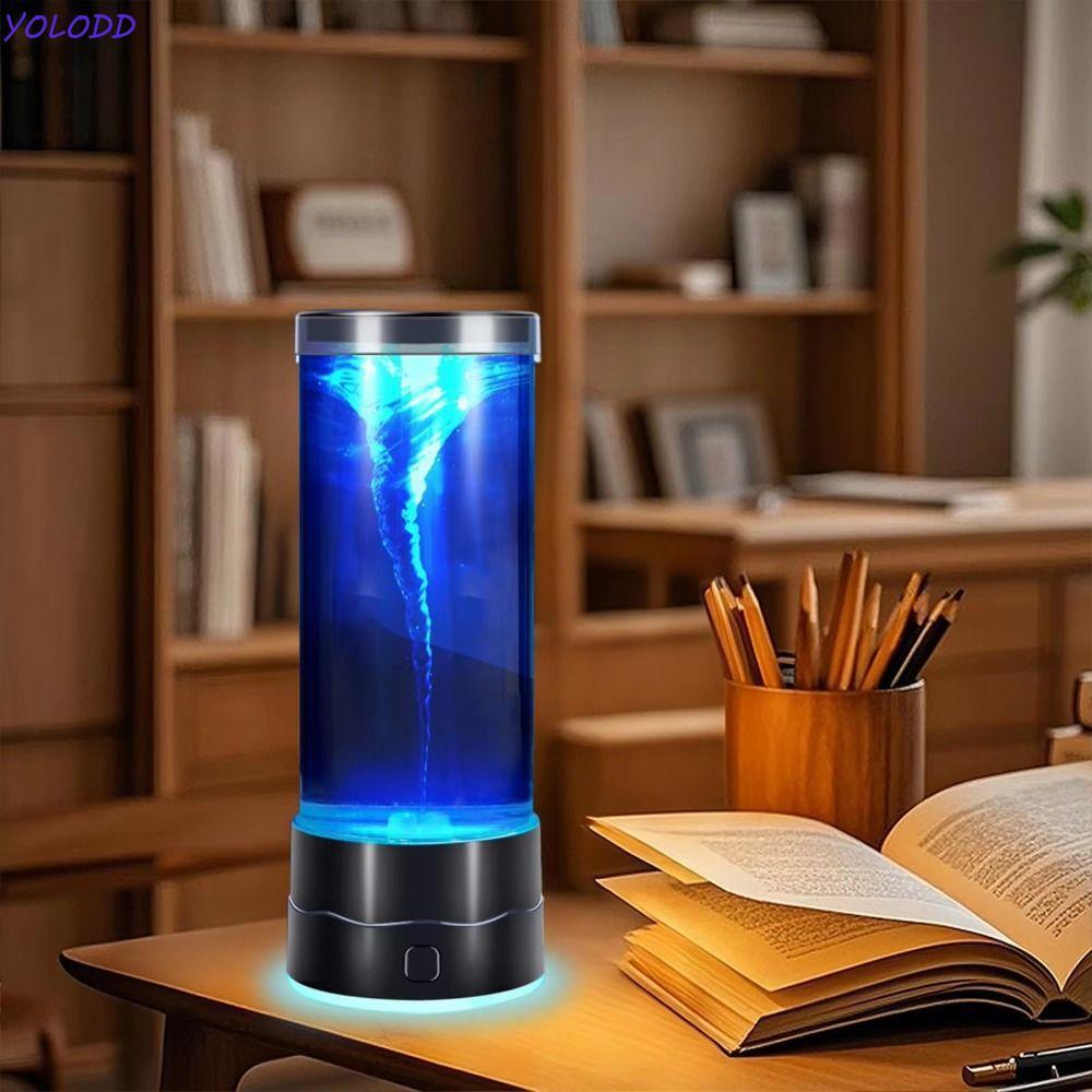 Imagem Luz Relaxante Multicolorida Yoloqx , Lâmpada Sensorial Popular De Humor De Movimento Mini Tornado , Noturna LED USB