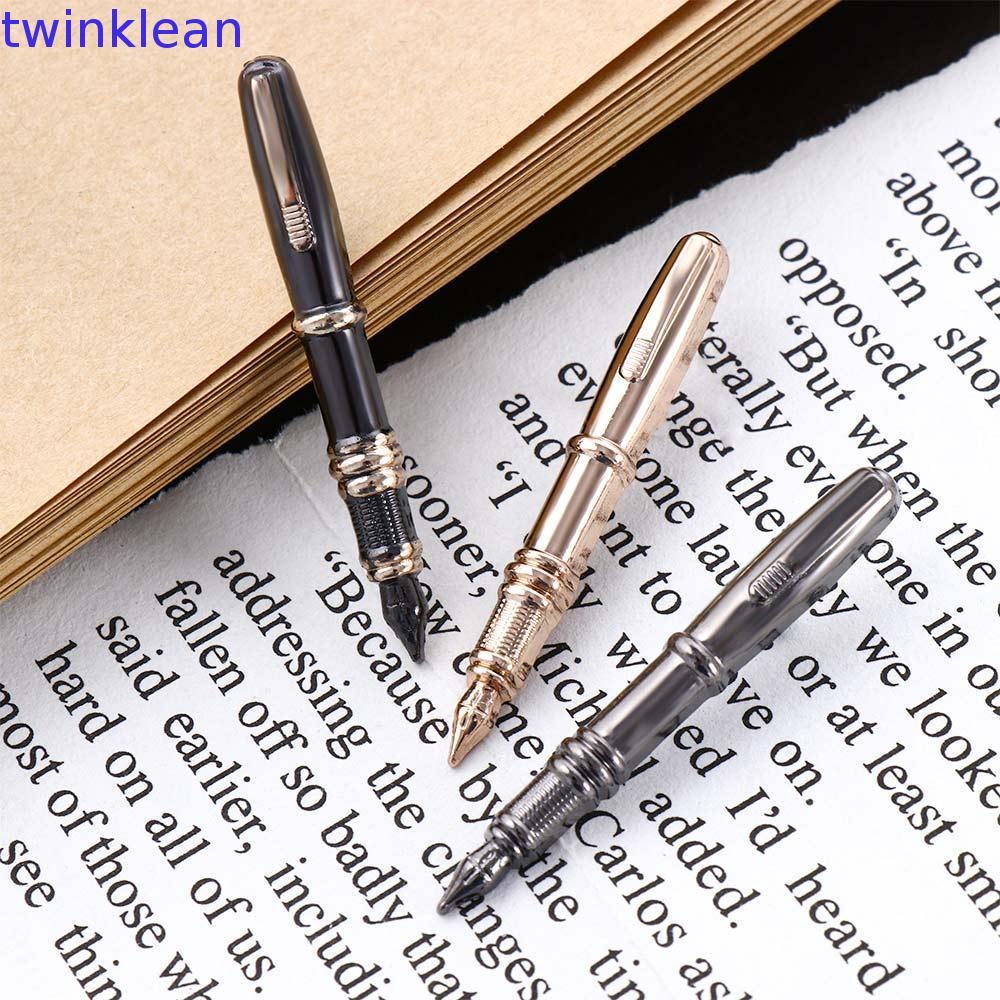 TWINKLEAN Caneta Forma Broche Presentes Masculinos Pinos Gravata Bolso Botão Terno Decoração Crachá Cor Ouro Broches