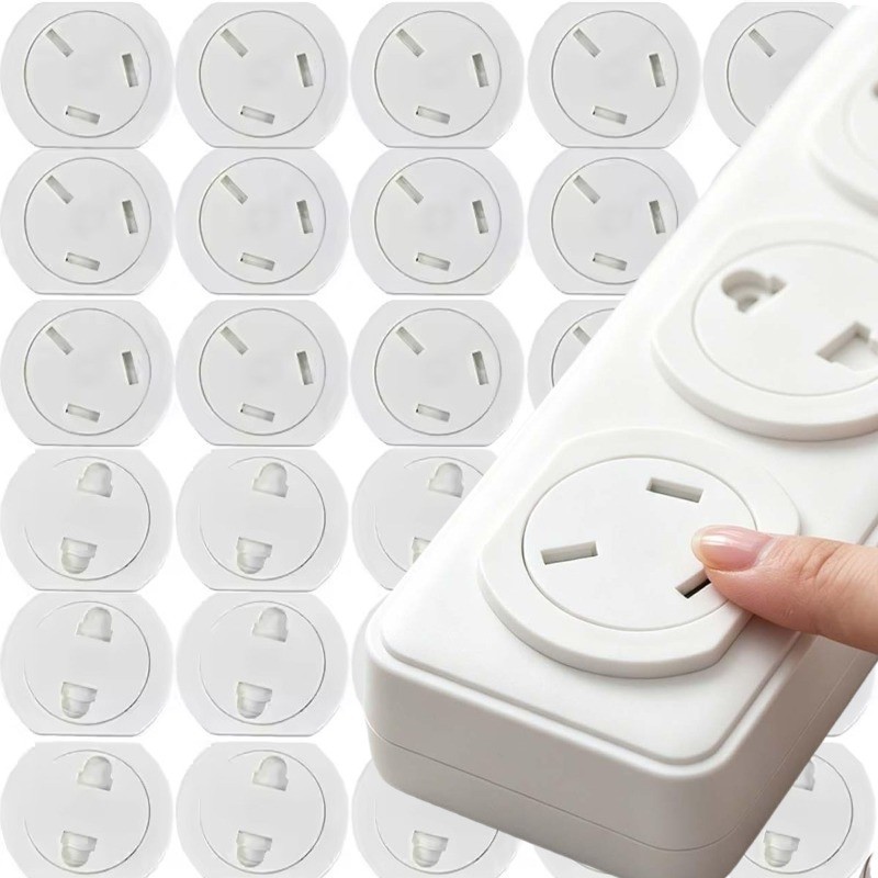 2/4 Unidades De Plugues De Soquete De Proteção De Interruptor De 2/3 Furos-Tampa Segurança Infantil-Protetor De Choque A