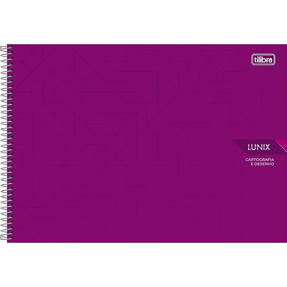 Caderno Cartografia Lunix Espiral Capa Dura 60fls Tilibra