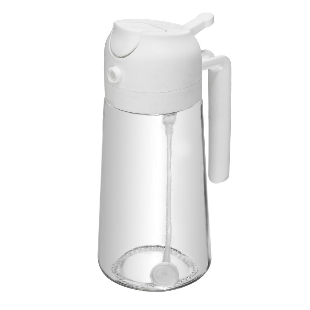 Galheteiro 2 em 1 Lyor de Vidro com Borrifador Branco 450ml
