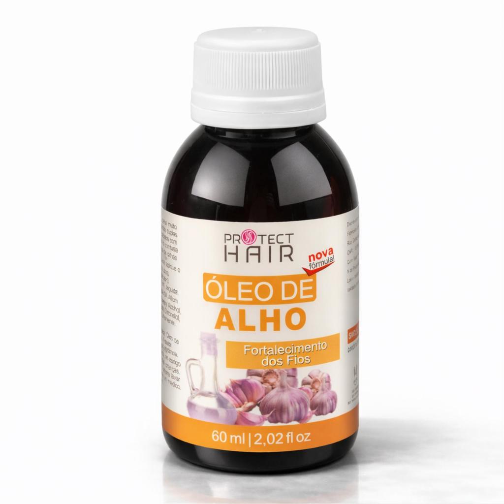 Óleo Vegetal de Alho 60ml para umectação capilar Protect Hair
