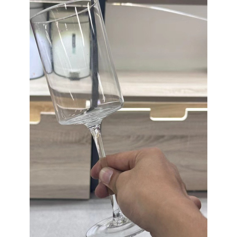 Caixa de presente de vidro de cristal caixa de couro de vidro de vinho tinto presente taça de vidro de cristal copo de v