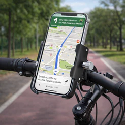 Suporte de Celular para Moto Bicicleta Guidão Ajustável Rotação Vertical Universal Fácil Instalação LE-132