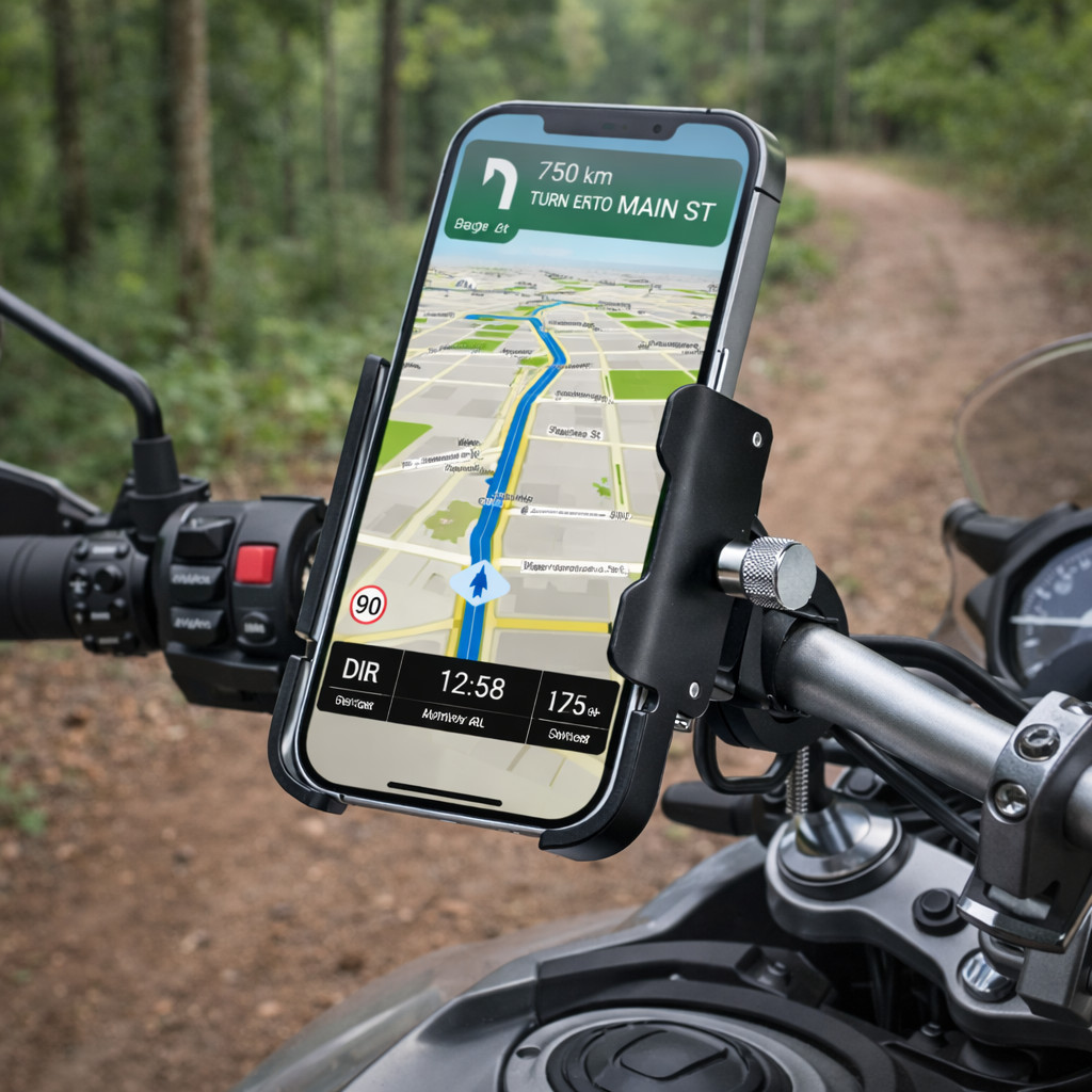 Suporte de Smartphone para Moto e Bicicleta Encaixe no Guidão Ajustável Seguro Universal LE-132