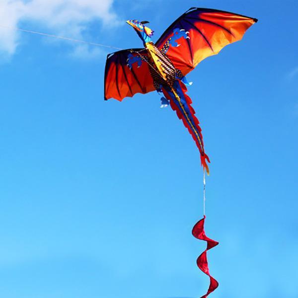 [Firefly] Grande Pipa De Nylon 3D Flying Dragon Kite Com Linha De 100 M Brinquedo Esportivo Ao Ar Livre Para Família [VN