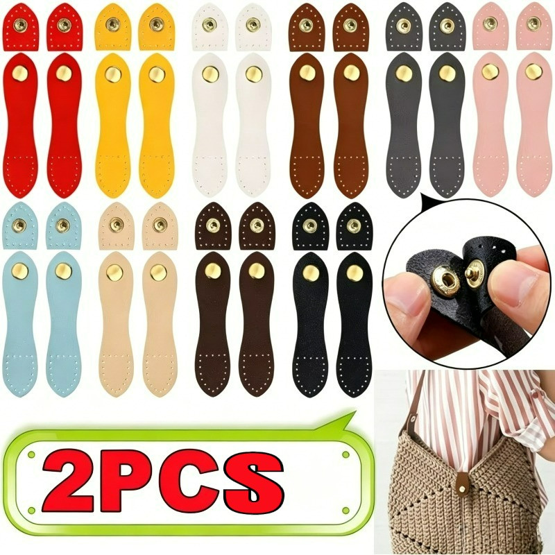 Fivela De Bolsa De Couro Da Moda-Botões Feitos À Mão-Para Acessórios DIY-Fecho De Ferrolho De Carteira Pacote De Cartão