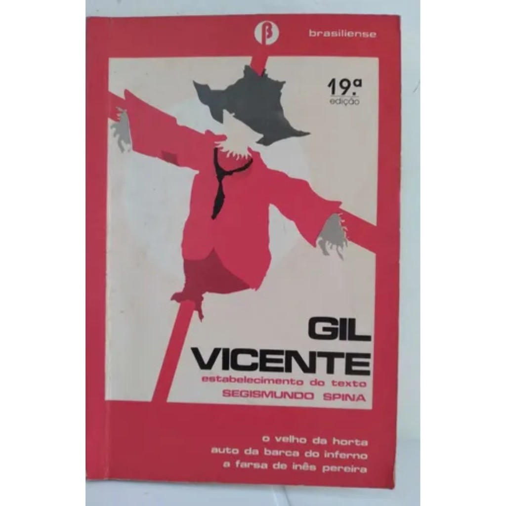 Livro -  O Velho da Horta - Auto da Barca do Inferno - Gil Vicente - Brasiliense (Usado)