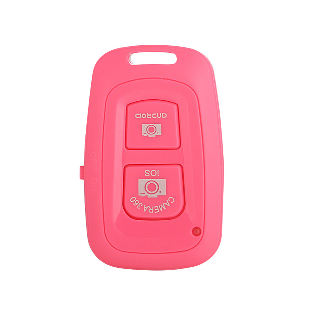 Controlador De Obturador De Foto Selfie Com Câmera De Telefone Compatível Bluetooth De 2.4 Ghz (Rosa)