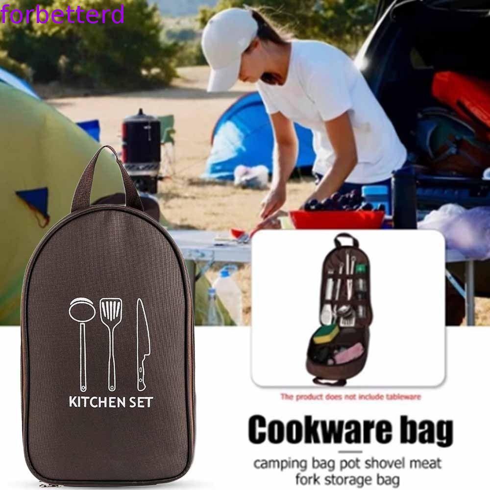Saco De Armazenamento De Utensílios De Cozinha FORBETTERD , Sem Talheres , Panelas De Acampamento De Grande Capacidade ,