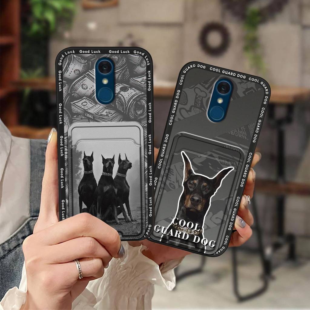 Capa De Telefone Com Design De Moda Durável Para LG Q7/Q7 +/Q7A/Style L-03K-JP Graffiti TPU Envoltório Completo Macia De