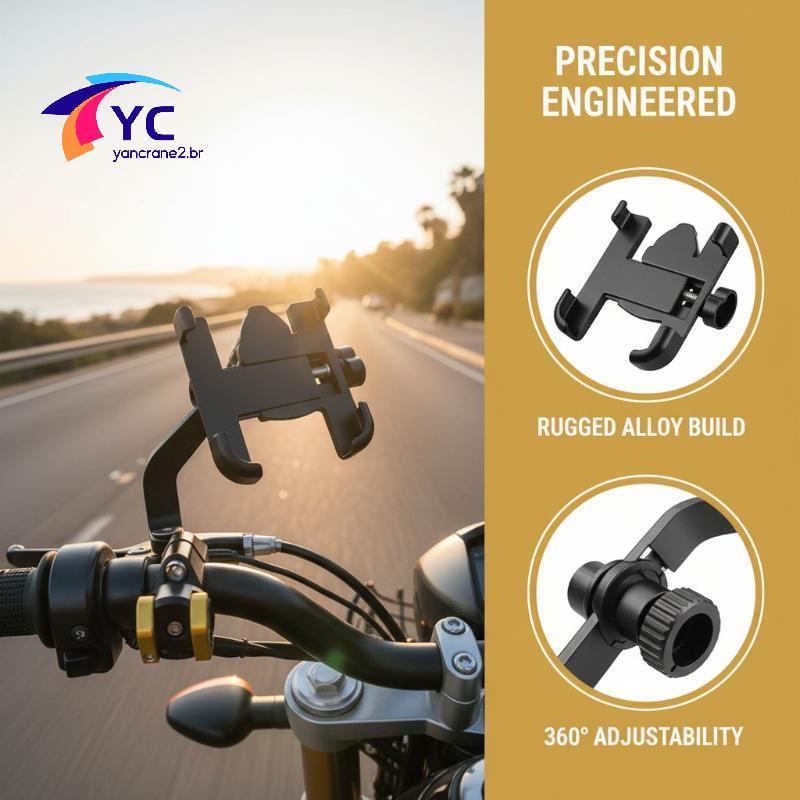 YCBR Bicicleta Motocicleta Celular Suporte Ajustável Rotação 360 Espelho Retrovisor Montagem Para Takeaway Instalação Rá