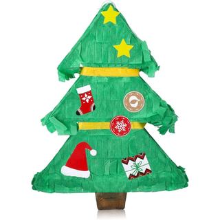 Mini Piñata de Natal Skylety, Pequena Piñata para Decorações de Árvore de Natal, 6 x 4,7 x 1,2 Polegadas, Suprimentos pa
