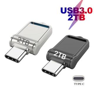 Unidade Flash USB 3.0 2TB Drive 1TB Pendrive OTG Tipo C In