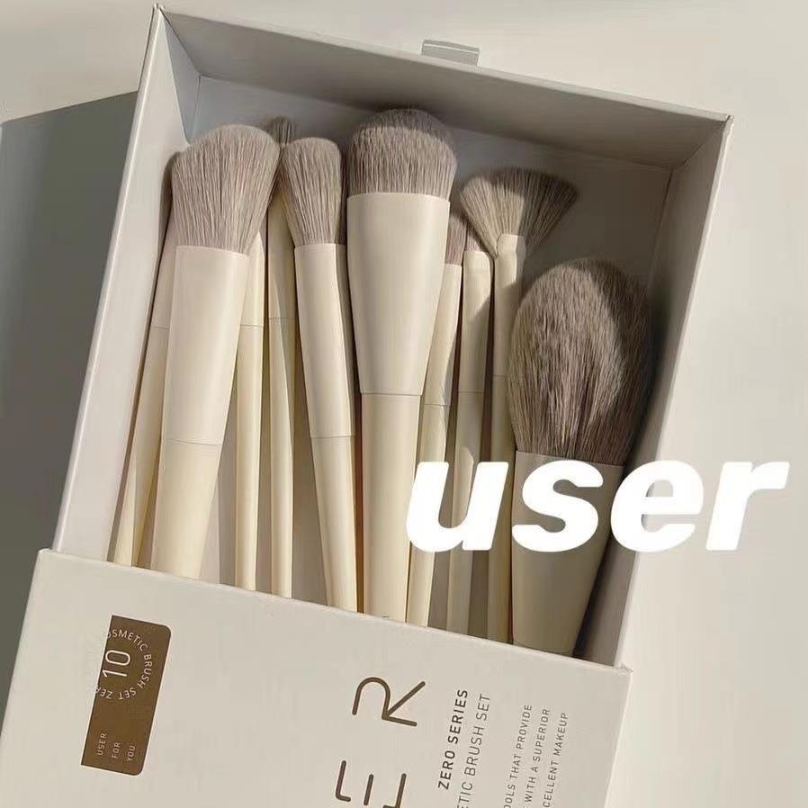 pincel maquiagem kit pincel maquiagem profissional 10 pçs Zero grau conjunto de pincéis de maquiagem macio fibra Artific