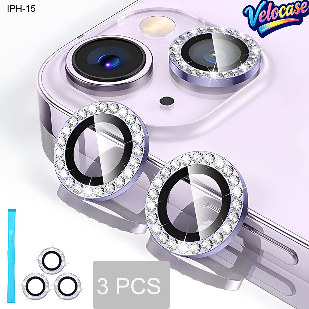 Protetor de Lente 9H Vidro Temperado Anti-Reflexo com Para iPhone 17 16 15 14 13 12 11 16E 17E Pro Plus Max Mini M006*3