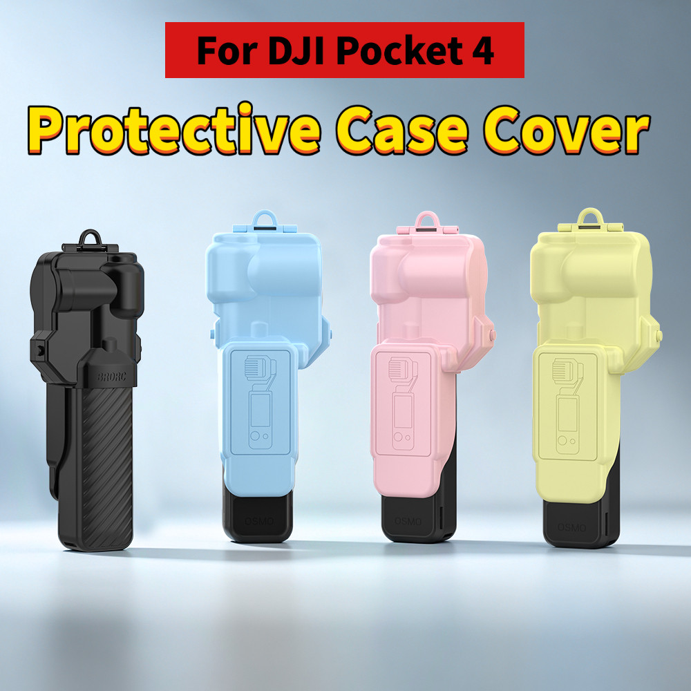 Capa Protetora de Tela BRDRC Gimbal para DJI Osmo Pocket 4, Acessórios para Câmera, Tampa de Lente, Estojo Rígido com Fo