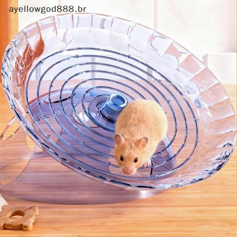 AYBR Hamster Disco Voador Correndo Roda Cinta Evitar Casa Urso Dourado Frisbee De Corrida Brinquedo Pequenos Suprimentos