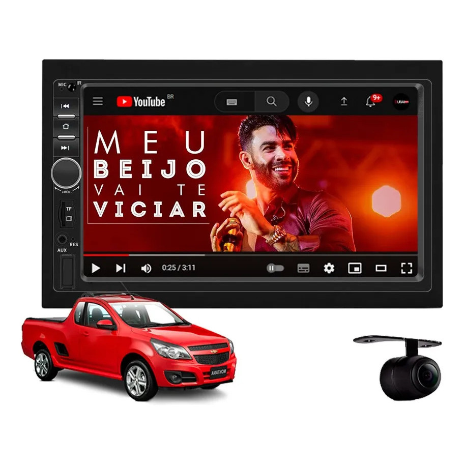 Central Multimídia Chevrolet Montana 2011 À 2021