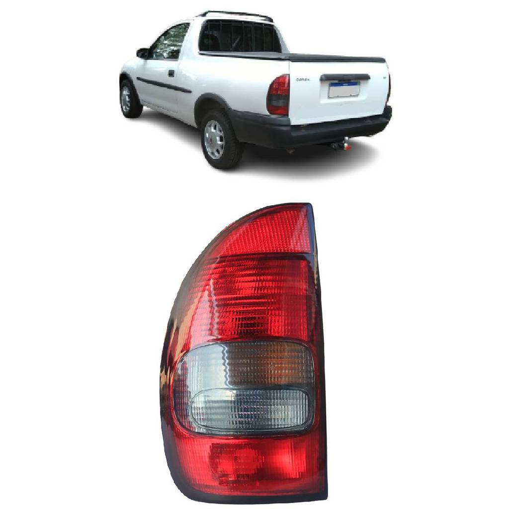 LANTERNA TRASEIRA GM CORSA 4 PORTAS /WAGON /PICK-UP 96/... FUME LADO ESQUERDO COFRAN