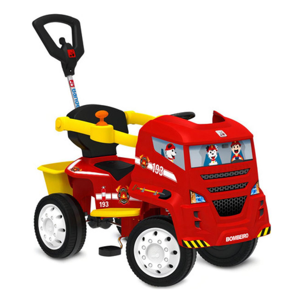 Caminhão Passeio e Pedal Bandeirante Vermelho | 1 ou 2un | Brinquedo Robusto