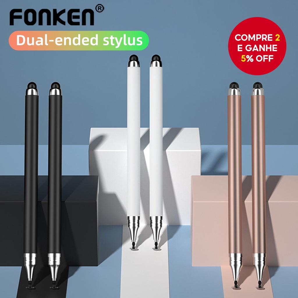  FONKEN 2 em 1 Caneta Stylus Universal para Tablet de Desenho com Lápis para Android Smartphone i-Pad i-Phone
