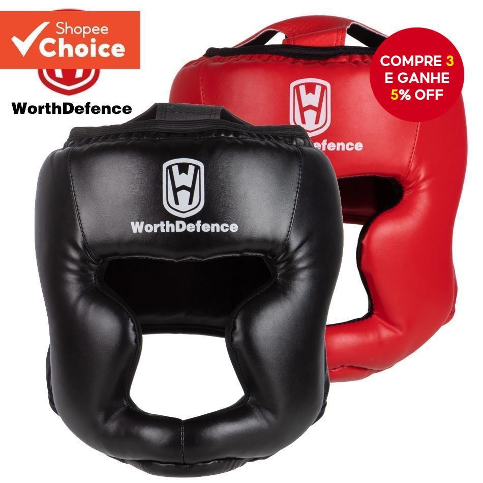 Worthdefence Capacete De Boxe De Kick Para Karate Muay Thai Combate Livre MMA Sanda Treinamento Adultos e Crianças