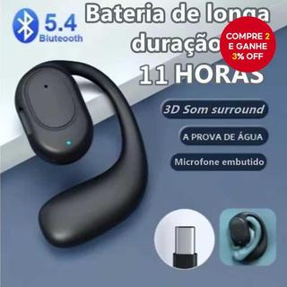 Fone de ouvido Bluetooth KY2 Pro com suspensão para uma orelha, redução de ruído, earbuds…
