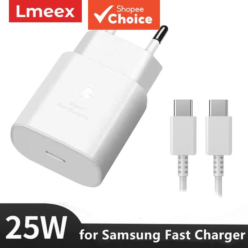 Carregador de Parede Super Rápido 25W PD para Samsung Galaxy S25, S26 Plus, S24 Plus, S23 Ultra, S22+, Note 20 Plus com
