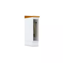 Balcão de Cozinha Americana Porta Toalha c/Tampo 20cm Branco - Henn