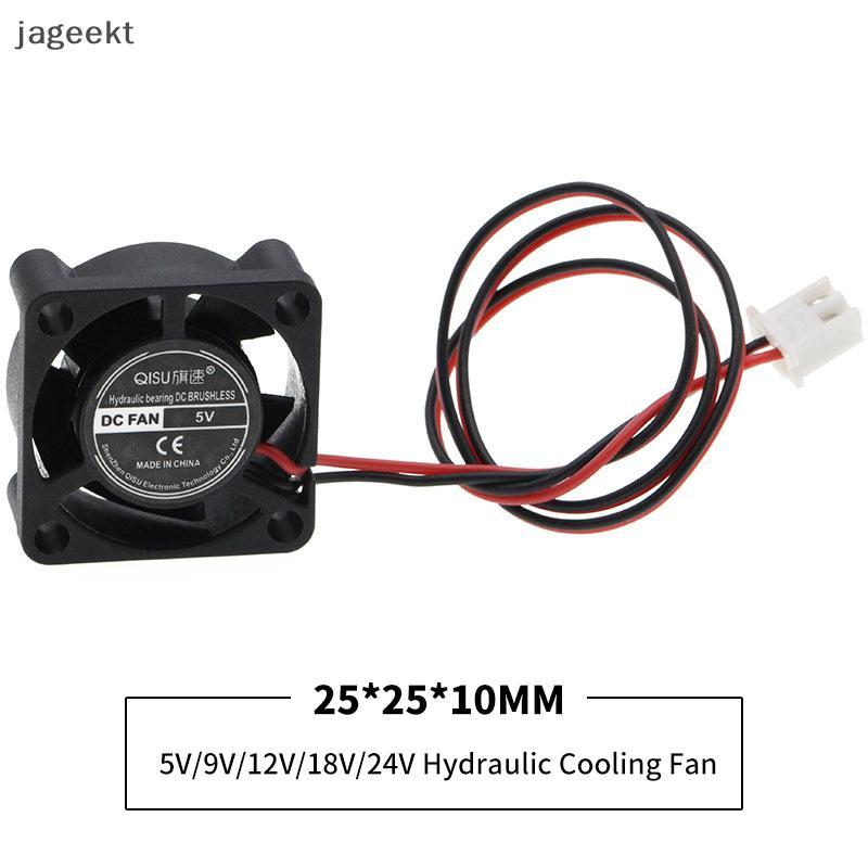 [jageekt] Ventilador De Resfriamento 25x25mm 30x30mm DC 5V 12V 18V 24V Cooler Chipset Sem Escova Dissipador De Calor Min