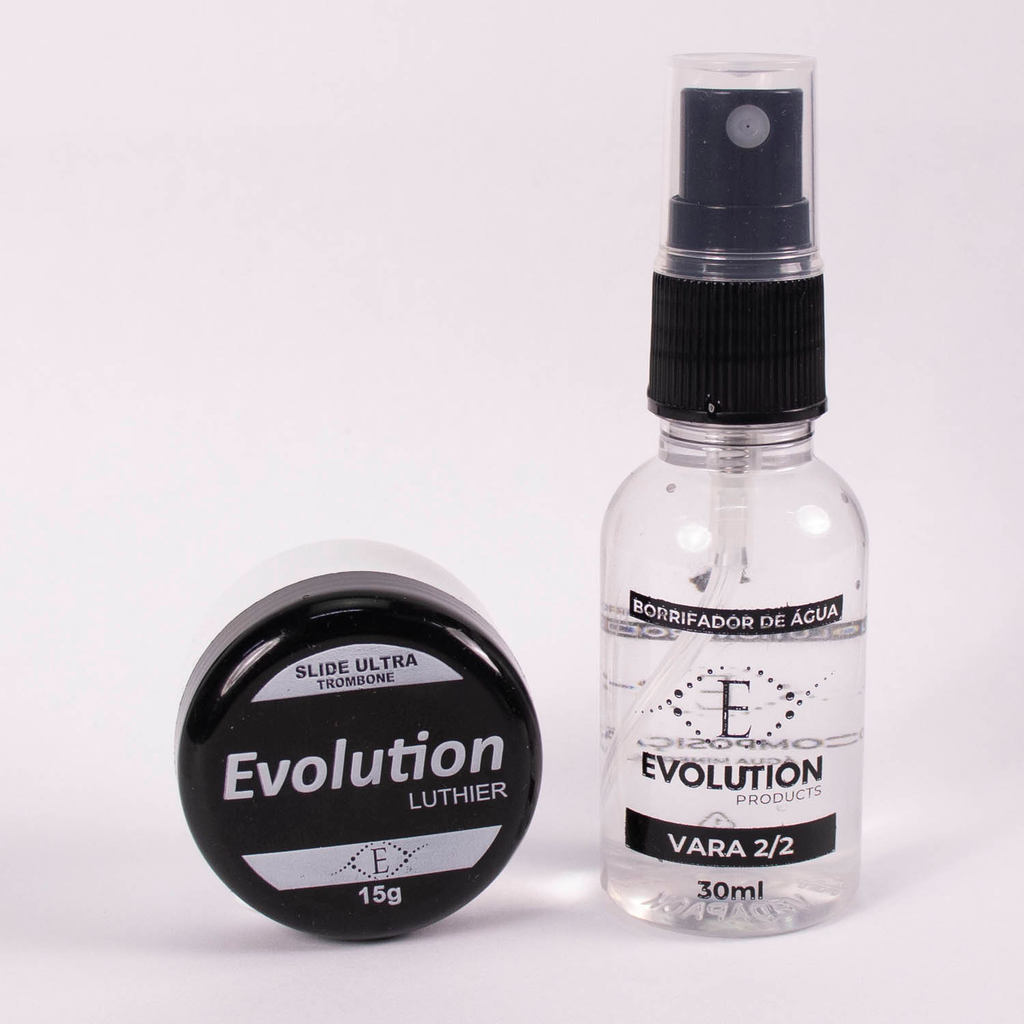 Kit Slide Ultra Vara Trombone e Frasco Borrifador 30ml Evolution Products