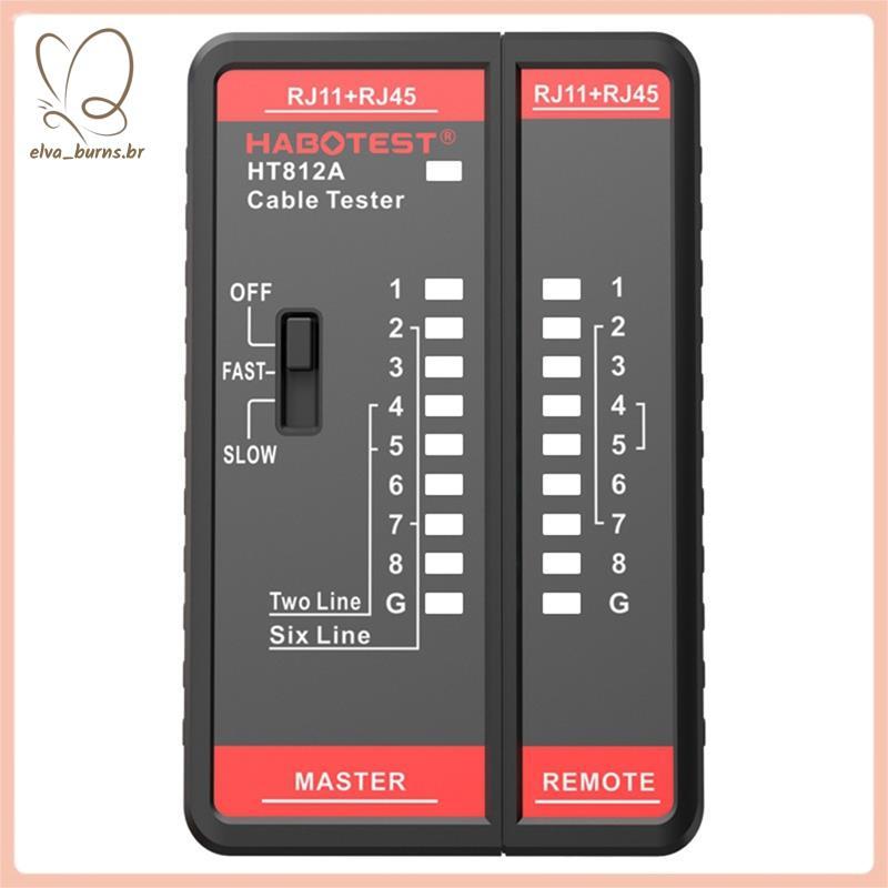 [elva_burns.br] Para RJ11 Testador De Cabo De Rede RJ45-Ferramenta Essencial Continuidade , Detecção De Localizador De L