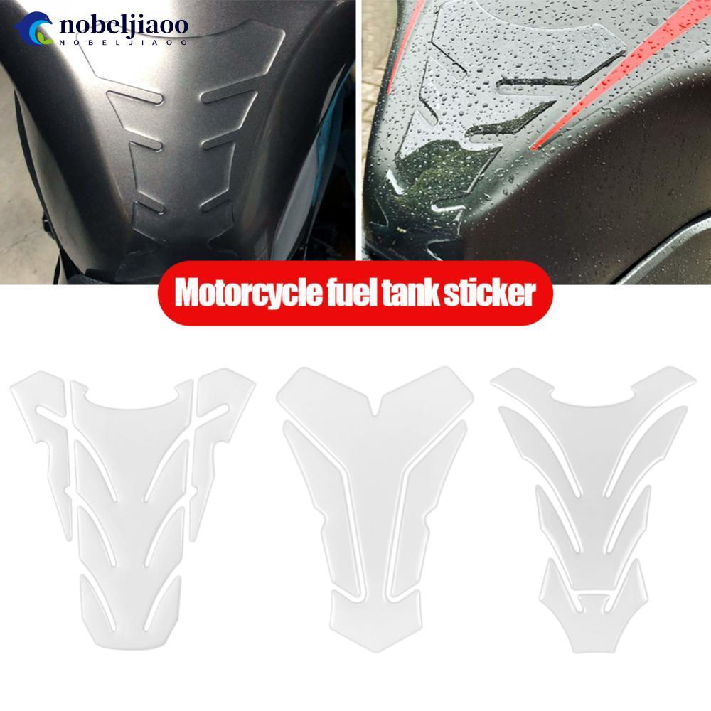 NOBELJIAOO Universal Transparente Tanque De Motocicleta Frente Almofada Combustível Protetor Claro Decalque Adesivo Q6R6
