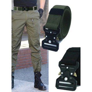 Cinto masculino de Nylon elástico elástico ao ar livre calças casuais cinto Cobra função fivela calças de treinamento ci