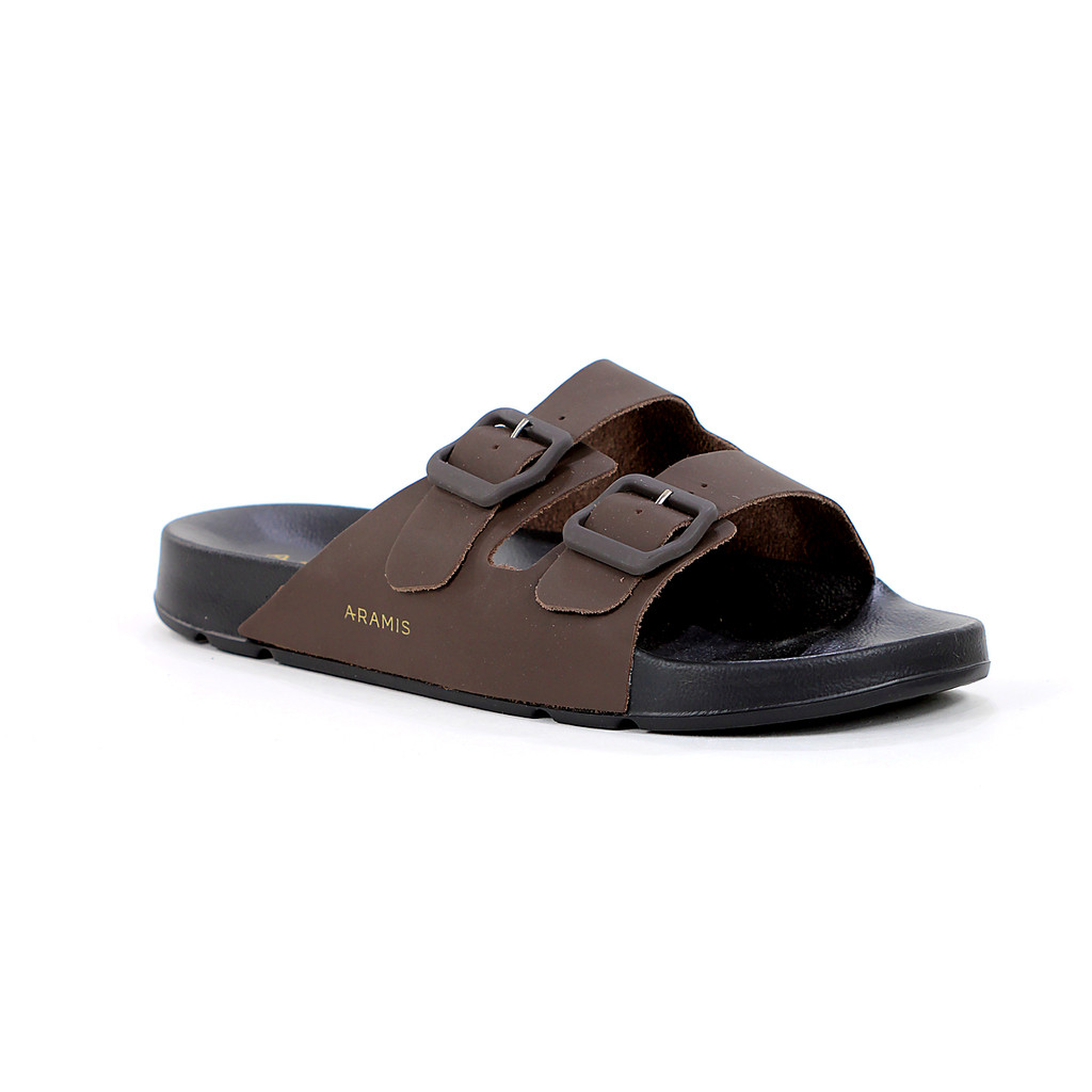 Chinelo Aramis Birken Kansas 2 Marrom e Preto - Masculino