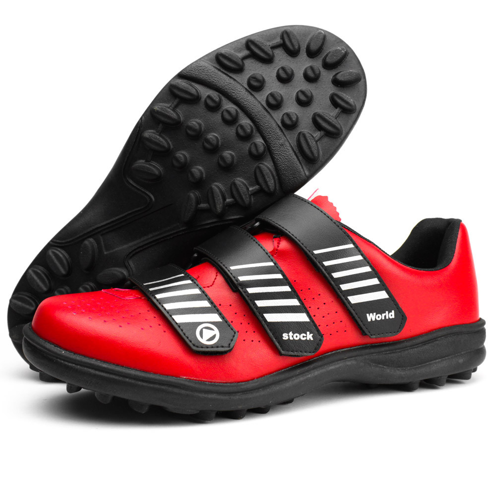 Sapatilha MTB Bike Trilha Pedal Indoor Unissex Velcro Solado Reforçado Sem Clip Ciclismo