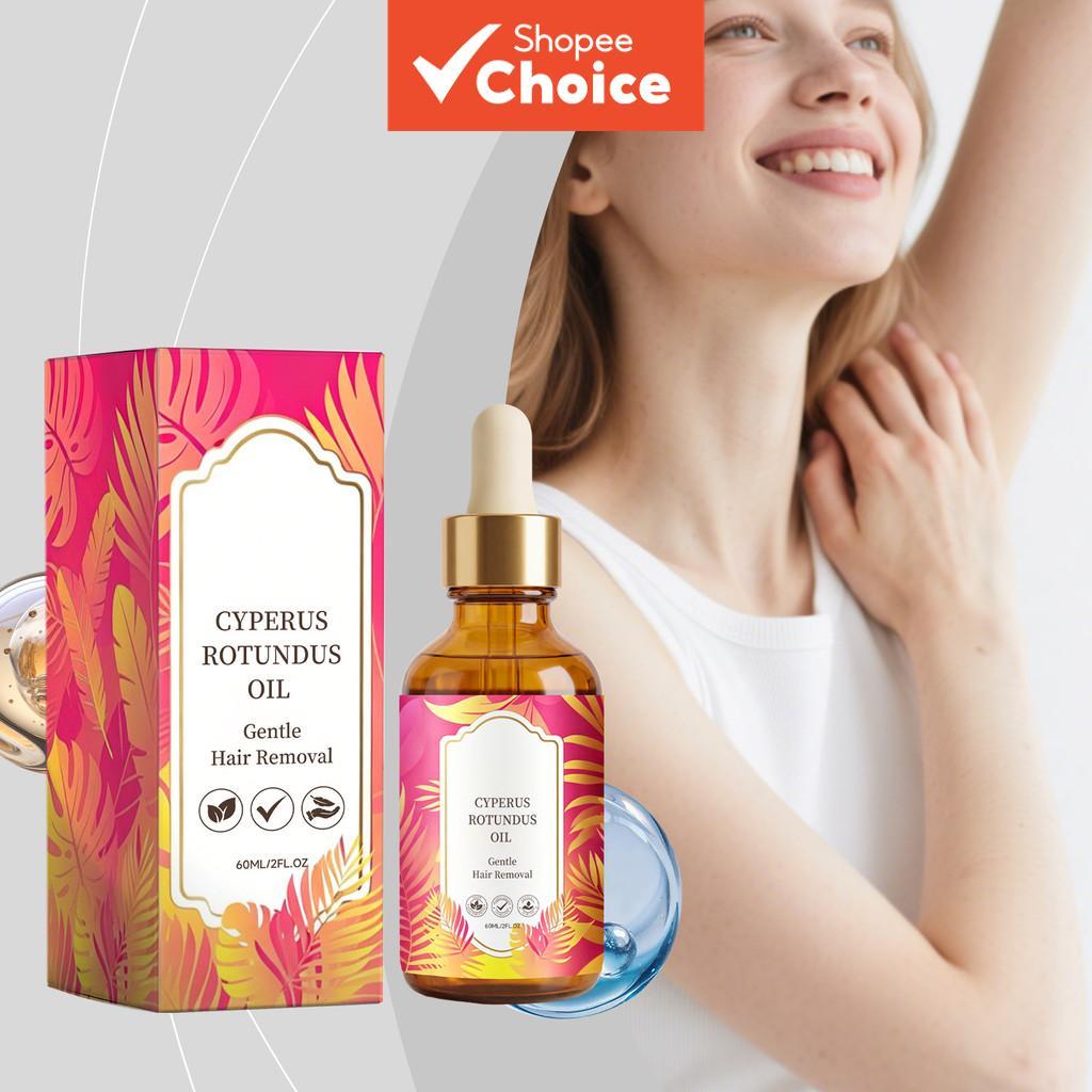 Óleo de Erva-cidreira para Remoção de Cabelo, Limpeza Suave da Pele & Cabelo com Menta & Limão, Cuidado Hidratante