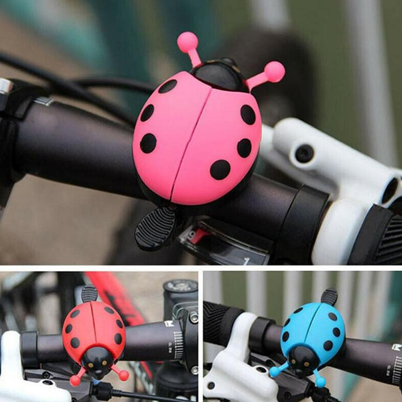 qo 1 Peça Sino Joaninha De Bicicleta Desenho Animado De Ciclismo Adorável Buzina De Alarme Para Passeio Infantil br