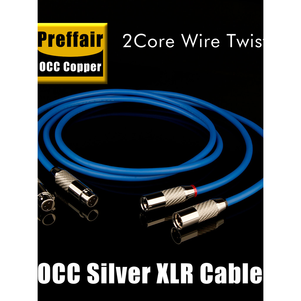 Preffair X416 XLR Linha de equilíbrio de sinal Amplificador de potência CD Pré-amplificador Conexão de áudio Linha de áu