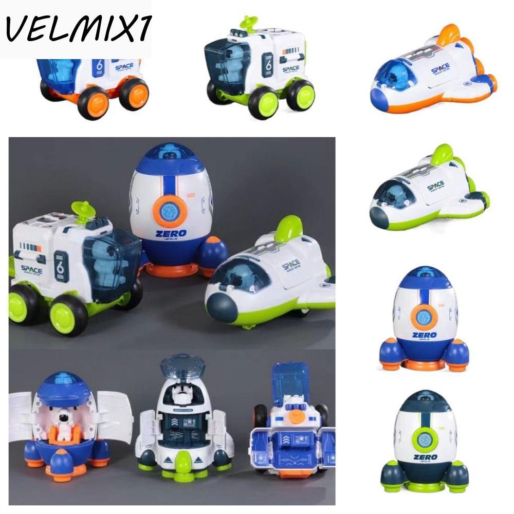 Brinquedos De Exploração Espacial VELMIX1 , Brinquedo De Carro De Inércia De Foguete De Nave , Mini Avião Destacável Par