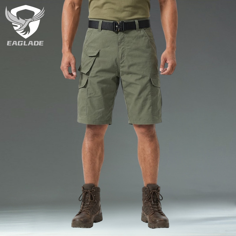 EAGLADE Shorts Táticos Leves Cargo Para Calças Masculinas Respiráveis 7104 Em Verde J10