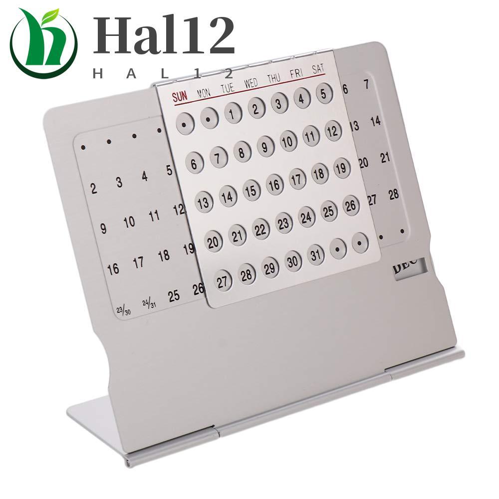 Calendário HALB Prata Super Exclusivo Liga De Alumínio Material De Escritório Decoração De Mesa Para Casa De Metal