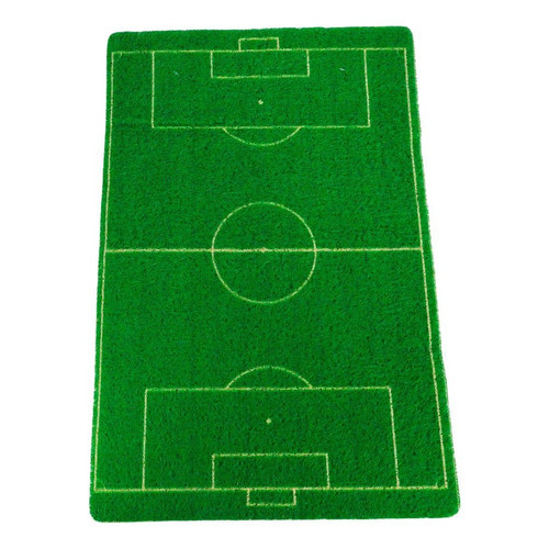 Tapete Capacho De Vinil Campo De Futebol Casa Quarto Criança