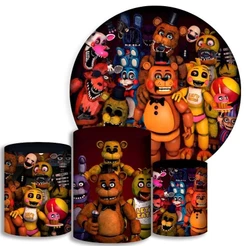 Capas Para Cilindros + Painel - Five Nights - Kit Decoração Festa / Pegue e Monte | Envio Rapido